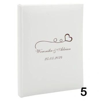 Album ślubny, wsuwany, 50 zdjęć 15x21, personalizowany, 12 wzorów